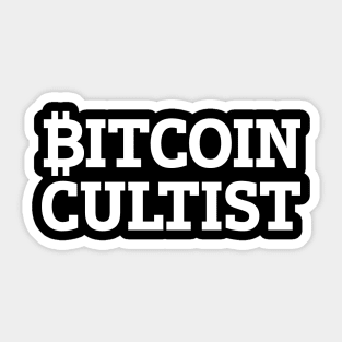 Bitcoin Cultist Sticker